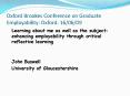 Oxford Brookes Conference on Graduate Employability: Oxford: 16/06/09 PowerPoint PPT Presentation