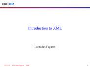 Introduction to XML