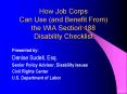 How Job Corps Can Use (and Benefit From) the WIA Section 188 Disability Checklist PowerPoint PPT Presentation