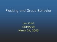 Flocking and Group Behavior