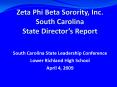 Zeta Phi Beta Sorority, Inc' South Carolina State Directors Report PowerPoint PPT Presentation