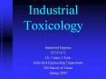 Industrial Toxicology PowerPoint PPT Presentation