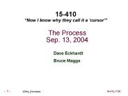 The Process Sep' 13, 2004