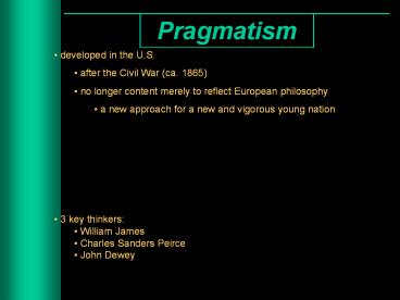 Pragmatism