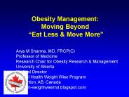Obesity Management: Moving Beyond 
