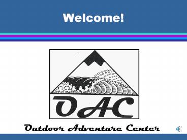 Program Overview: Regional MWR Outdoor Adventure Center