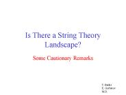 Is There a String Theory Landscape