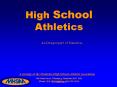 High School Athletics PowerPoint PPT Presentation