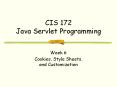 CIS 172 Java Servlet Programming PowerPoint PPT Presentation