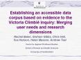 Establishing an accessible data corpus based on evidence to the Victoria Climbi PowerPoint PPT Presentation
