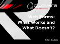 Web Forms: What Works and What Doesn PowerPoint PPT Presentation