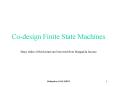 Codesign Finite State Machines PowerPoint PPT Presentation