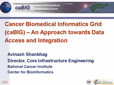 caBIG Pilot Project Selection Process