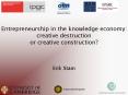 Entrepreneurship in the knowledge economy: creative destruction or creative construction PowerPoint PPT Presentation