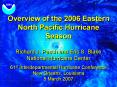 Overview of the 2006 Eastern North Pacific Hurricane Season PowerPoint PPT Presentation