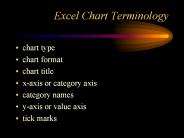 Excel Chart Terminology