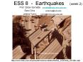 ESS 8 Earthquakes week 2 PowerPoint PPT Presentation