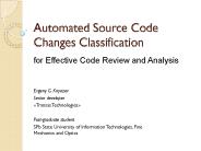 Automated Source Code Changes Classification
