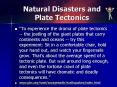 Natural Disasters and Plate Tectonics PowerPoint PPT Presentation