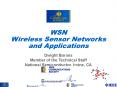 WSN Wireless Sensor Networks and Applications PowerPoint PPT Presentation