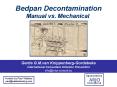 Bedpan Decontamination Manual vs' Mechanical PowerPoint PPT Presentation