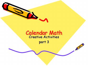 Calendar Math