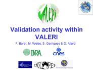 Validation activity within VALERI