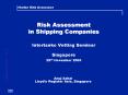 Risk Assessment in Shipping Companies Intertanko Vetting Seminar Singapore 29th November 2005 PowerPoint PPT Presentation
