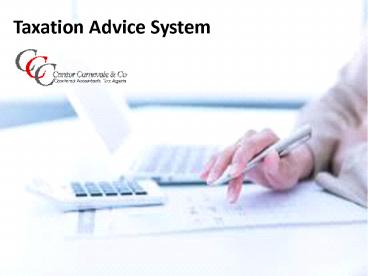PPT – Taxation Advice System PowerPoint presentation | free to view ...