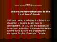 CHAPTER 3 HISTORY OF LEISURE AND RECREATION IN CANADA PowerPoint PPT Presentation