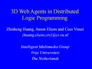 3D Web Agents in Distributed Logic Programming