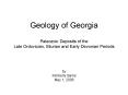 Geology of Georgia PowerPoint PPT Presentation