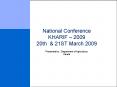 National Conference KHARIF 2009 20th PowerPoint PPT Presentation
