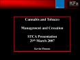 Cannabis and Tobacco PowerPoint PPT Presentation