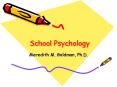 School Psychology PowerPoint PPT Presentation