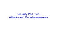 Security Part Two: Attacks and Countermeasures
