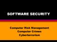 SOFTWARE SECURITY PowerPoint PPT Presentation