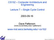 CS61C Lecture 13