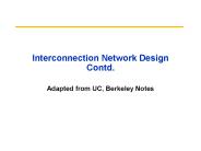 Interconnection Network Design Contd.