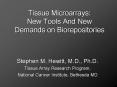 Tissue Microarrays: New Tools And New Demands on Biorepositories PowerPoint PPT Presentation