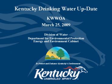 Kentucky Drinking Water UpDate