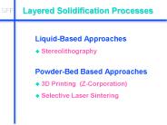 Layered Solidification Processes