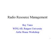 Radio Resource Management