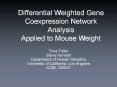 Differential Weighted Gene Coexpression Network Analysis Applied to Mouse Weight PowerPoint PPT Presentation