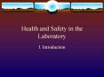 Health and Safety in the Laboratory PowerPoint PPT Presentation