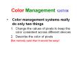 Color%20Management%2012/07/06 PowerPoint PPT Presentation