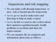 Inspections and risk mapping