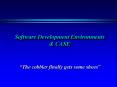 Software Development Environments PowerPoint PPT Presentation