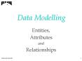 Data Modelling PowerPoint PPT Presentation