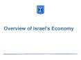 Overview of Israels Economy